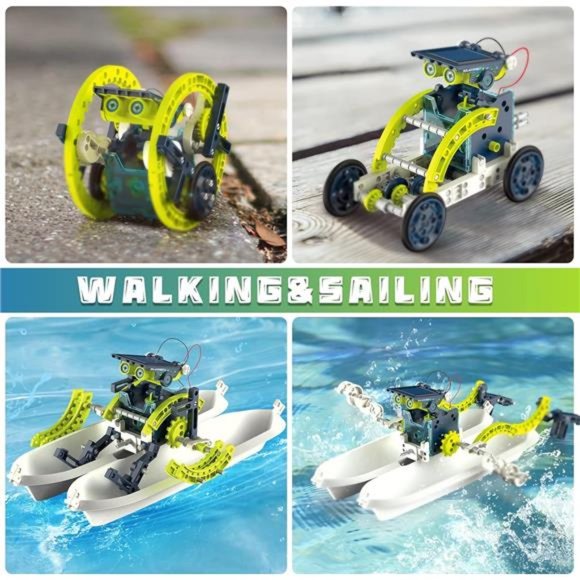 12-in-1 STEM Solar Robot Kit - STEM Projects for Kids Ages 8-12, Learning Kits - Picture 6 of 6